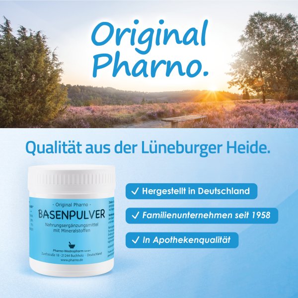 Basenpulver 200 g Etikett